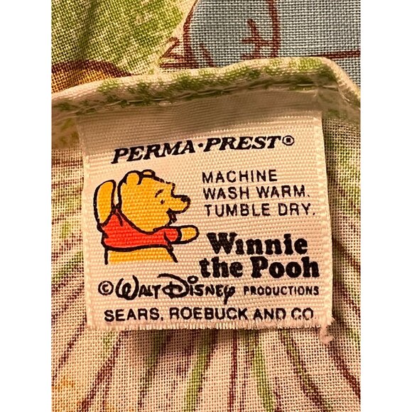 Charming Vintage Walt Disney Winnie the Pooh 80's Nursery Set Curtains & Bedding - Picture 12 of 16